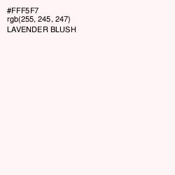 #FFF5F7 - Rose White Color Image